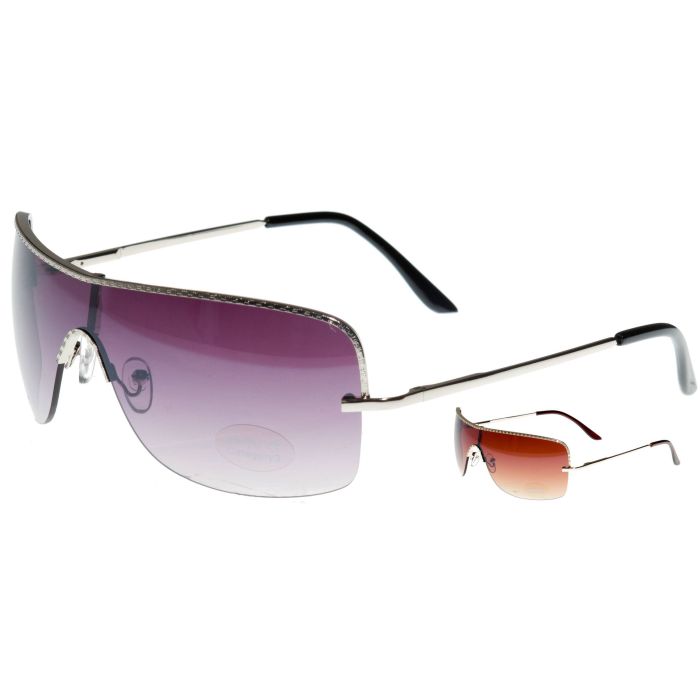 Stylish Metal Rectangular Sunglasses (12pcs)