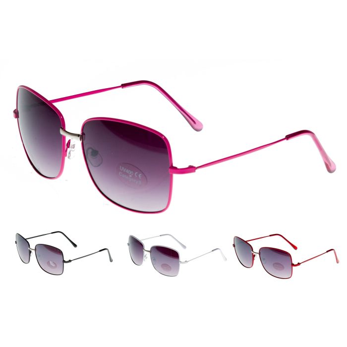 Large Metal Square Sunglasses (12pcs)