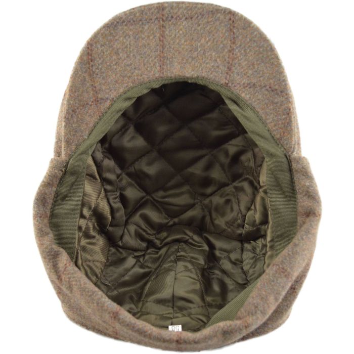 Tweed Flat Cap with Ear Flapped