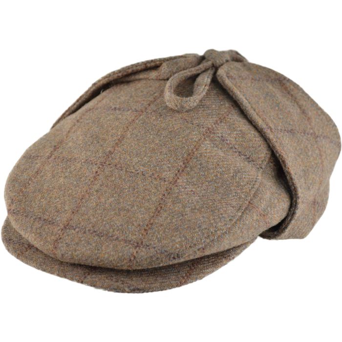 Tweed Flat Cap with Ear Flapped