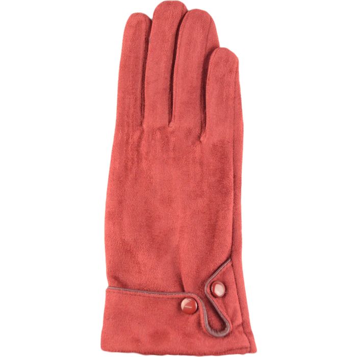 Womens Faux Suede Gloves (12pcs)