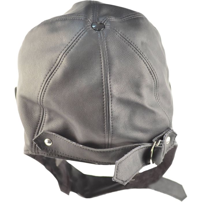 Faux Leather Motorbike Trapper Hat