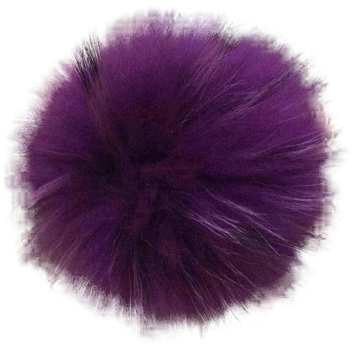 Real Fur Pompom Keyring (12pcs)