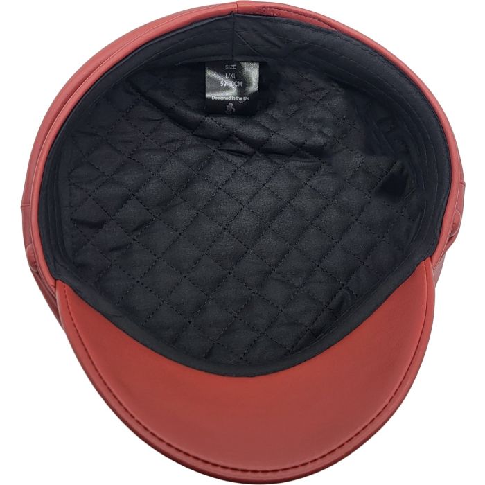 Faux Leather Captain Hat