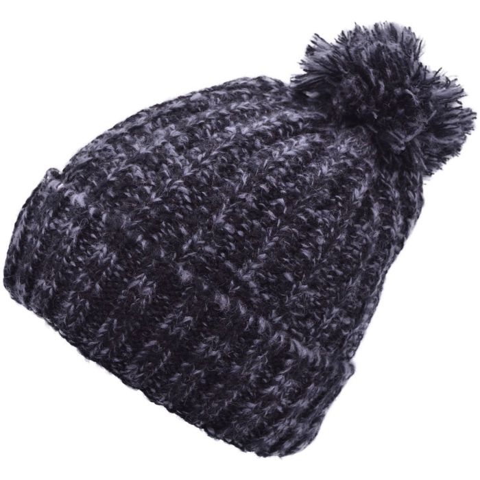 Knitted Beanie With Pompom (12pcs)