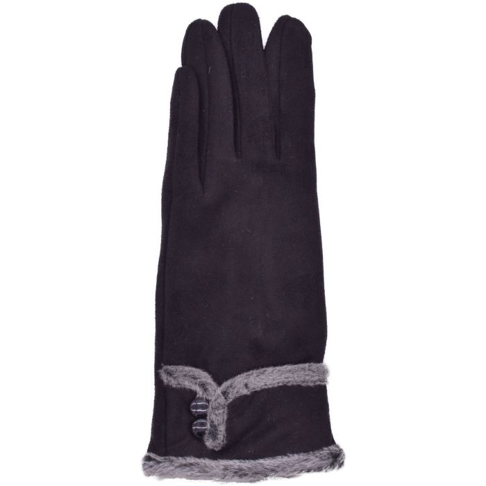 Womens Faux Suede Gloves (12pcs)
