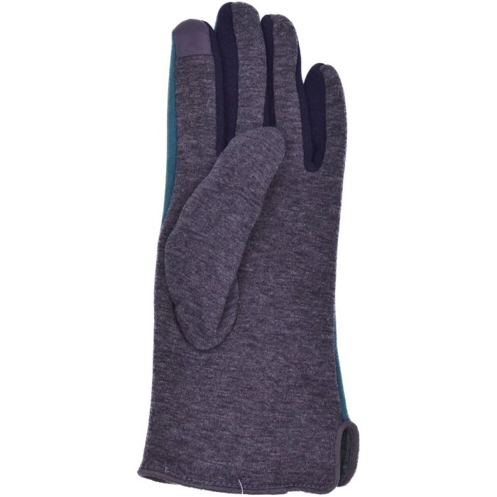 Multi-Coloured Womens Faux Suede Gloves (12pcs)