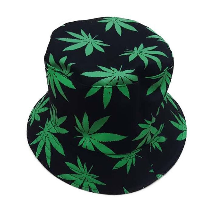 Marijuana Leaf Fisherman Bucket Hats (12Pcs)