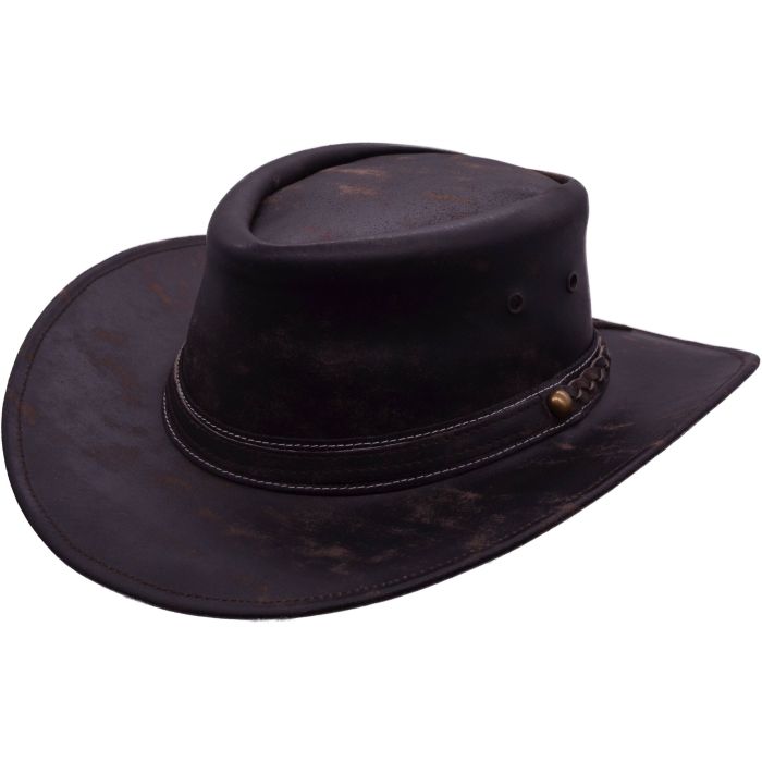 Genuine Crushable Leather Cowboy Hat
