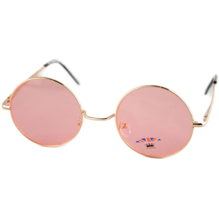 Pink Round Sunglasses (12pcs)