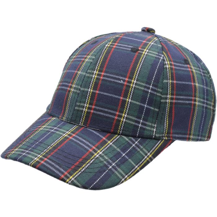 Scottish Tartan Baseball Cap (12pcs)