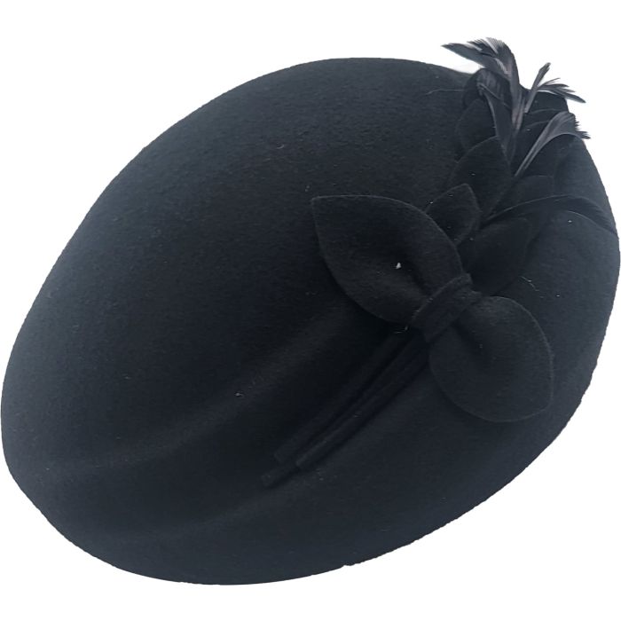 Womens Wool Felt Vintage Cloche Hat