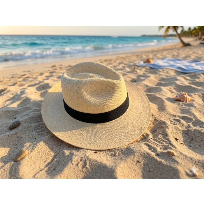 Natural Straw Panama Hat