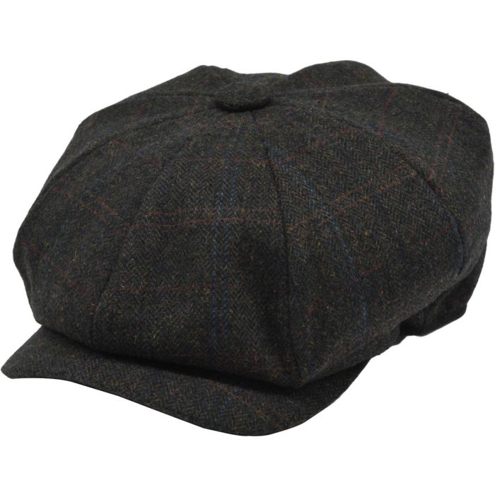 Checkered Newsboy Cap