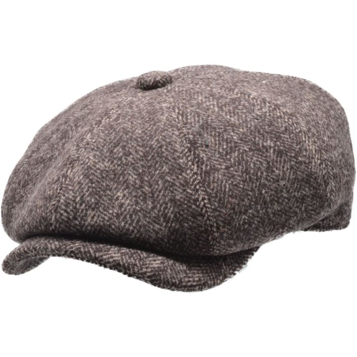 Herringbone Newsboy Cap