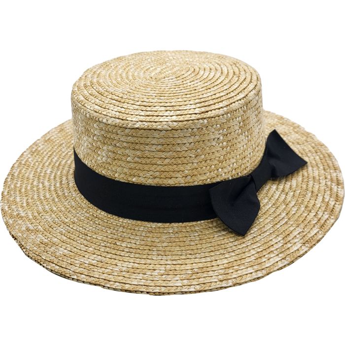 Summer Boater Straw Hat