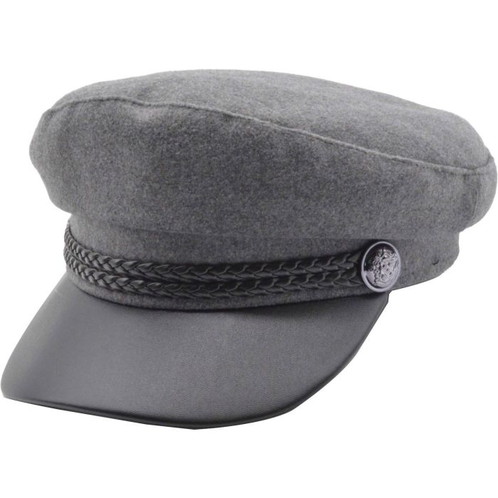 Wool Blend Captains Breton Hat