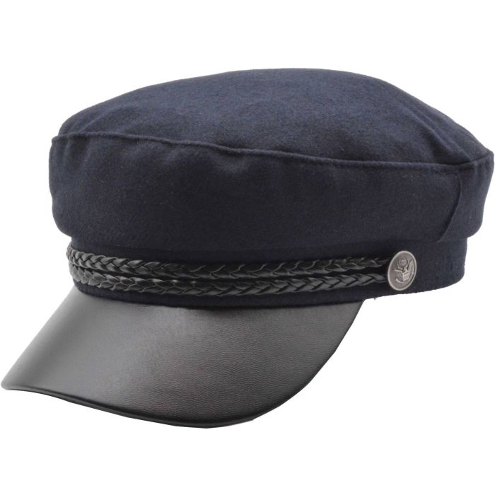 Wool Blend Captains Breton Hat
