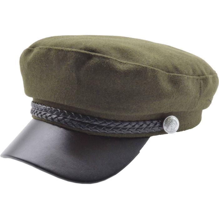 Wool Blend Captains Breton Hat