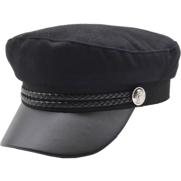 Wool Blend Captains Breton Hat