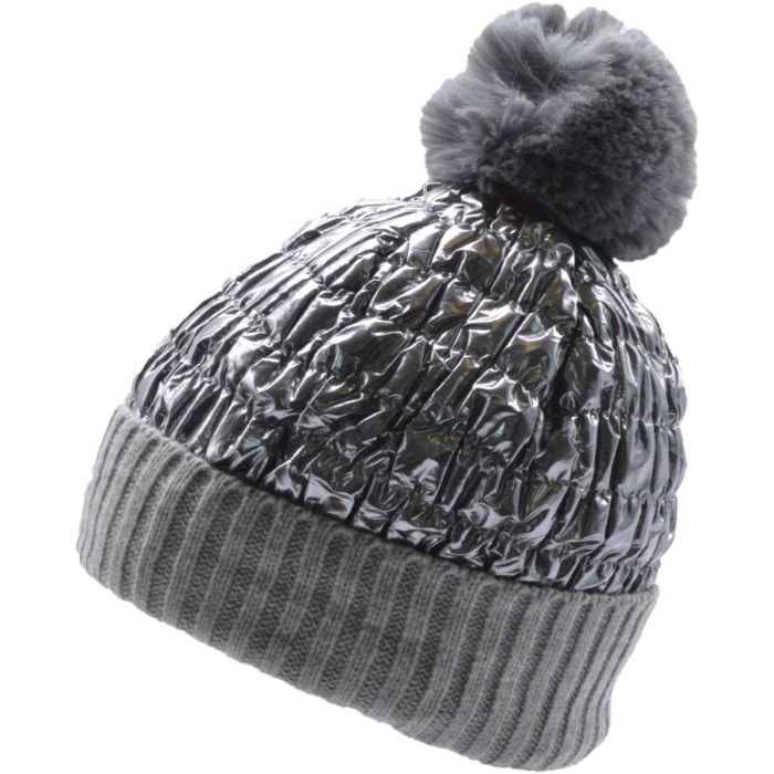 Faux Fur Pompom Beanie