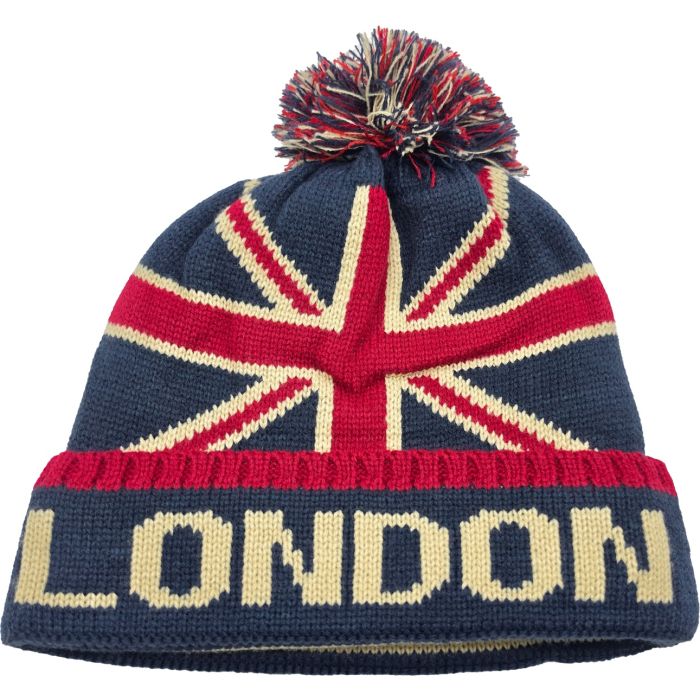 Union Jack London PomPom Beanie (12 PCS)