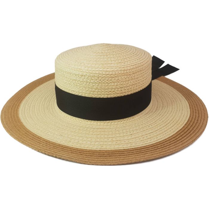 Womens Summer Boater Hat