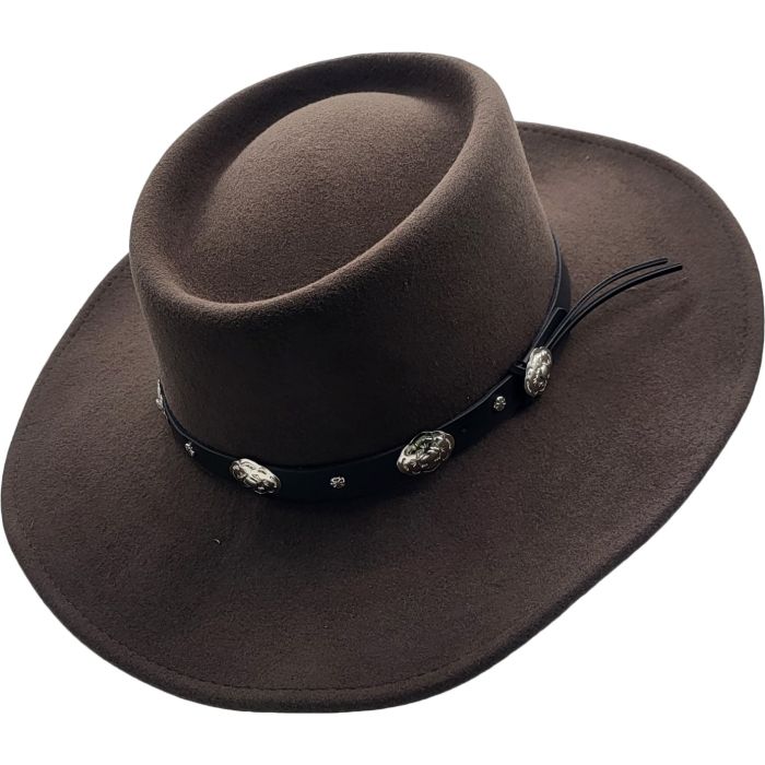 Fedora Wool Felt Gambler Hat Flinders Jagger Wool Felt Gambler