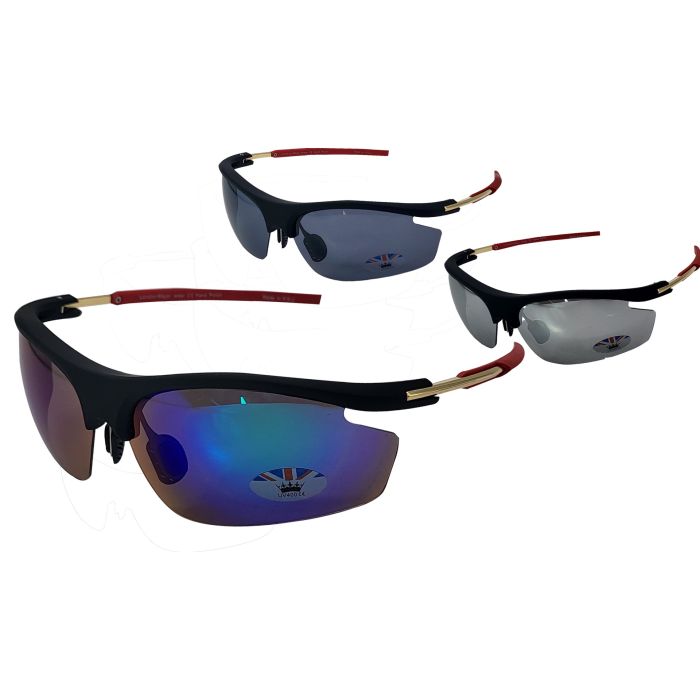 Classic Wide Sports Sunglasses (12Pcs)