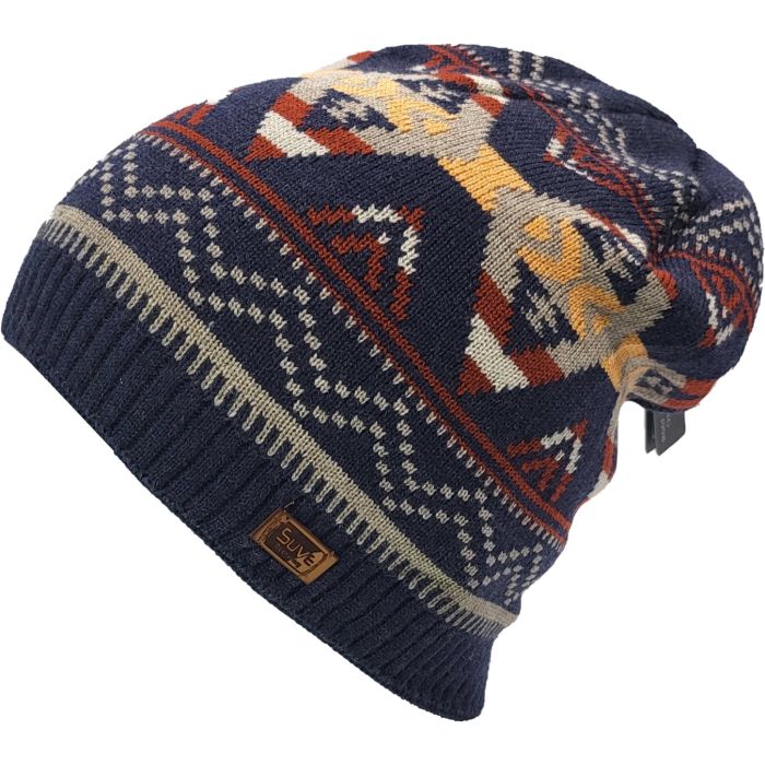 Short Knitted Beanies with Print (12Pcs)