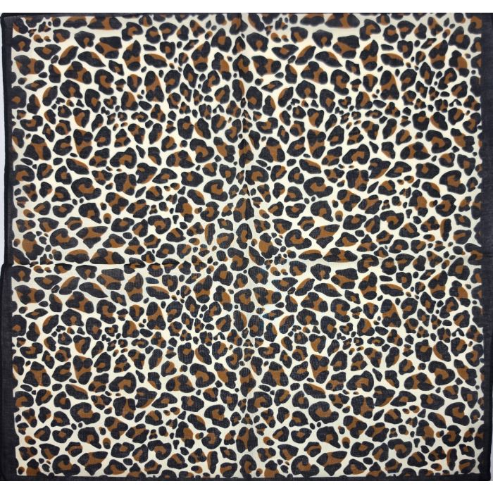 Leopard Print Bandana (12Pcs)