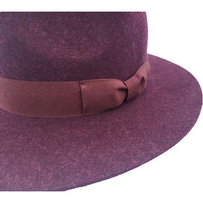 Womens Wool Felt Fedora Hat