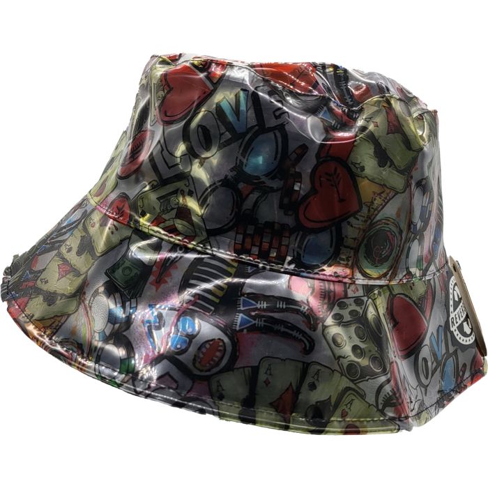 Waterproof Colourful Reversible Bucket Hat (12Pcs)