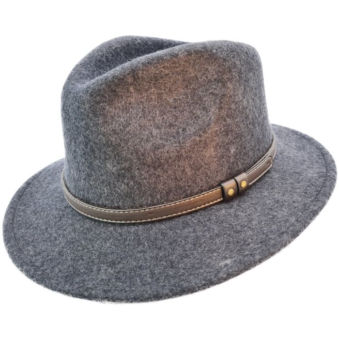 Classic Dark Grey Fedora Hat