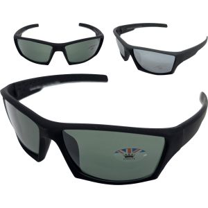 Classic Wide Rectangular Sports Sunglasses (12Pcs)