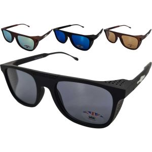 Stylish Wayfarer Retangular Sunglasses Black (12Pcs)