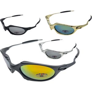 Wide Colour Mirror Lens Sports Sunglasses (12Pcs)