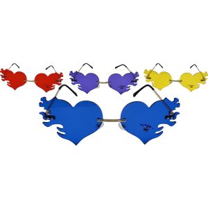 Funky Heart Shape Sunglasses (12Pcs)