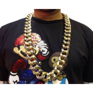 33cm Long Gold Style Hip Hop Costume Chain Necklace