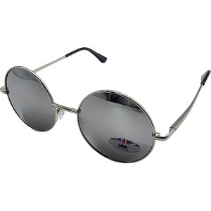 Medium Round Silver Mirror Sunglasses (12Pcs)