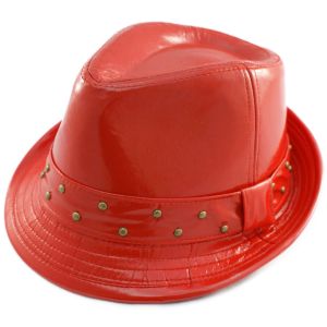 Fancy PVC Trilby Hat (12Pcs)