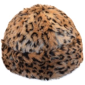Leopard Print Faux Fur Hat