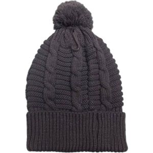 Knitted Beanie With Pompom (12pcs)