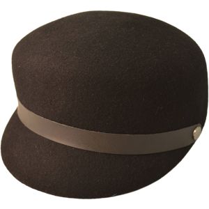 Womens Wool Felt Vintage Cloche Peaked Hat