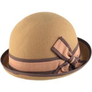 Womens Wool Felt Vintage Cloche Hat
