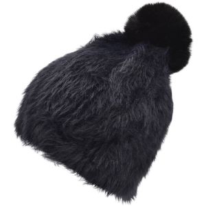 Faux Fur Pompom Beanie