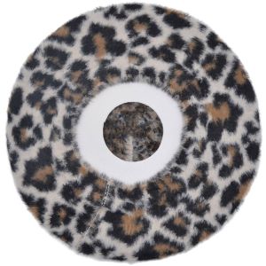 Womens Angora Leopard Beret (12pcs)