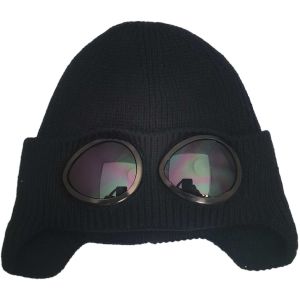 Knitted Woolly Beanie with Goggle (12pcs)