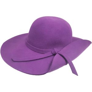 Womens Wide Brim Wool Floppy Hat