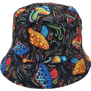 Mushroom Pattern Fisherman Bucket Hats (12Pcs)